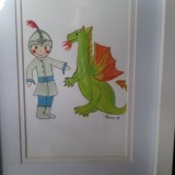 Boy & Dragon Framed Print